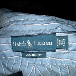 Ralph Lauren blue button down long sleeve